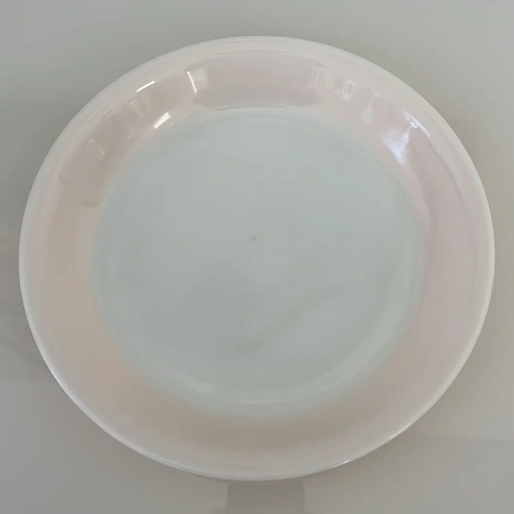 Fire King Peach Luster Baking Dish Pie Pan Vintage